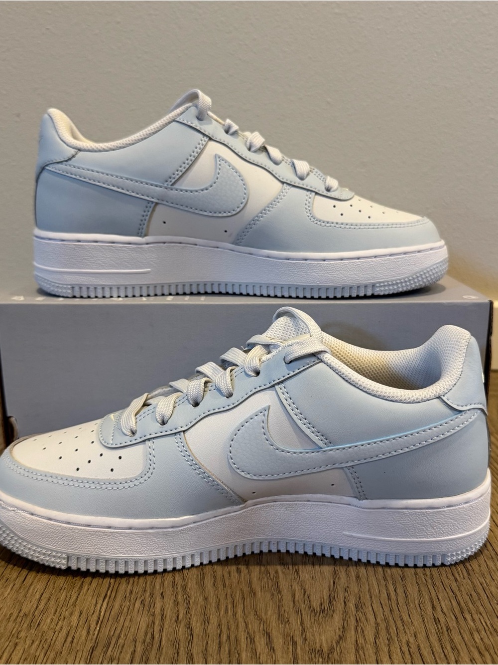 Nike Air Force 1 Blue White NEW - Picture 2 of 5
